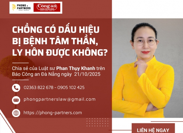 CHỒNG CÓ DẤU HIỆU BỊ BỆNH TÂM THẦN, LY HÔN ĐƯỢC KHÔNG?