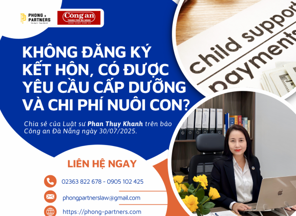 KHÔNG ĐĂNG KÝ KẾT HÔN, CÓ ĐƯỢC YÊU CẦU CẤP DƯỠNG VÀ CHI PHÍ NUÔI CON?